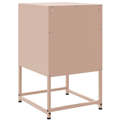 vidaXL Nachttische 2 Stk. Rosa 36x39x60,5 cm Stahl