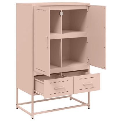 Highboard Rosa 68x39x111,5 cm Kaltgewalzter Stahl