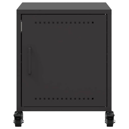 vidaXL Nachttisch Schwarz 36x39x43,5 cm Stahl