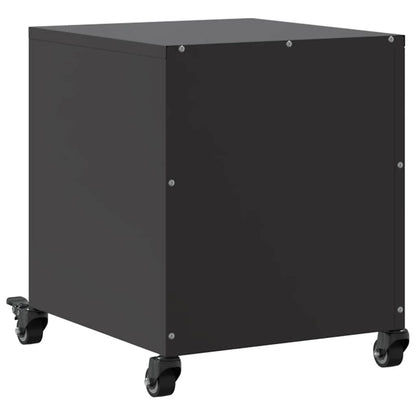 vidaXL Nachttisch Schwarz 36x39x43,5 cm Stahl
