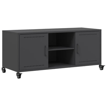 Meuble TV vidaXL Acier Noir 100,5x39x43,5 cm