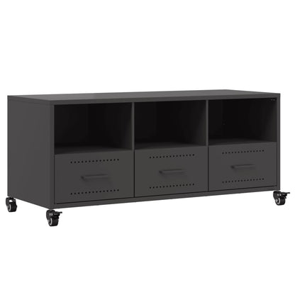 Meuble TV vidaXL Acier Noir 100,5x39x43,5 cm