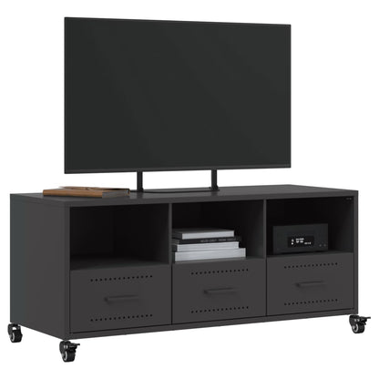 Meuble TV vidaXL Acier Noir 100,5x39x43,5 cm