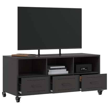 Meuble TV vidaXL Acier Noir 100,5x39x43,5 cm