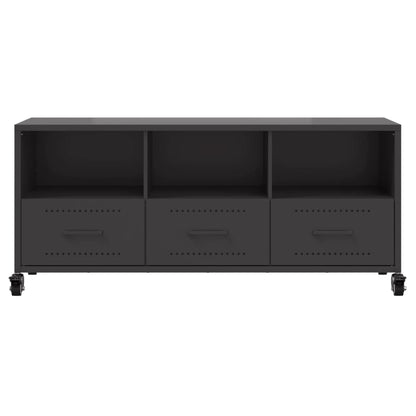 Meuble TV vidaXL Acier Noir 100,5x39x43,5 cm