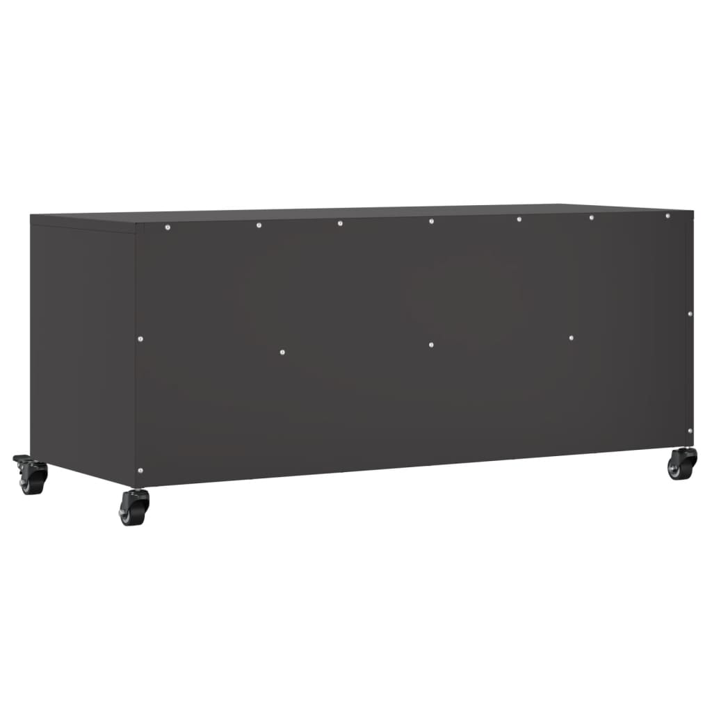 Meuble TV vidaXL Acier Noir 100,5x39x43,5 cm