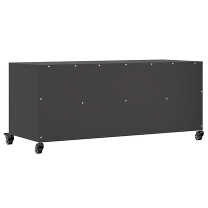 Meuble TV vidaXL Acier Noir 100,5x39x43,5 cm