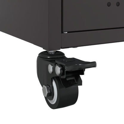 Meuble TV vidaXL Acier Noir 100,5x39x43,5 cm