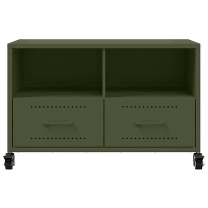 vidaXL TV-Schrank Olivgrün 68x39x43,5 cm Stahl