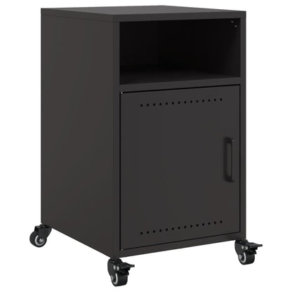 vidaXL Nachttische 2 Stk. Schwarz 36x39x59 cm Stahl