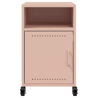 vidaXL Nachttische 2 Stk. Rosa 36x39x59 cm Stahl