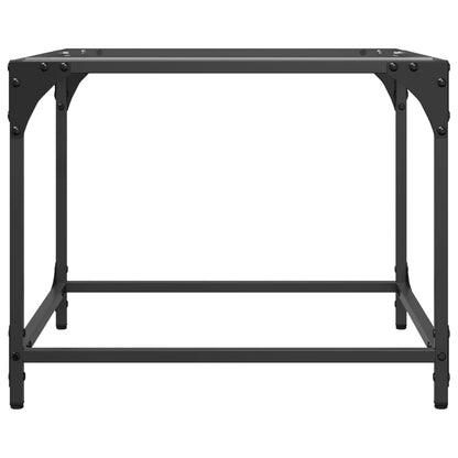 vidaXL Tables basses avec plateau en verre 2 pcs Transparent 50x50x40 cm Acier