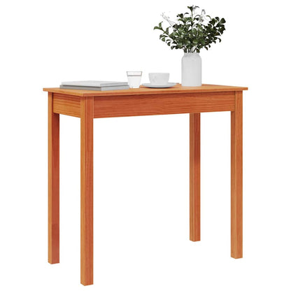 vidaXL Table console marron ciré 80x40x75 cm pin massif