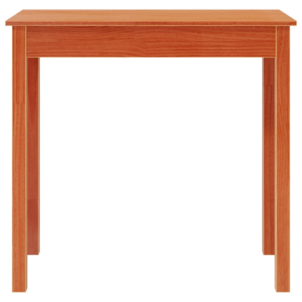 vidaXL Table console marron ciré 80x40x75 cm pin massif