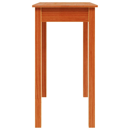 vidaXL Table console marron ciré 80x40x75 cm pin massif