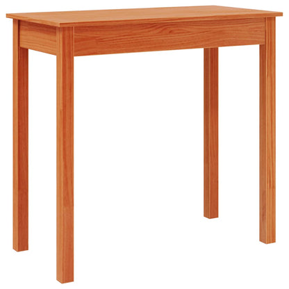 vidaXL Table console marron ciré 80x40x75 cm pin massif