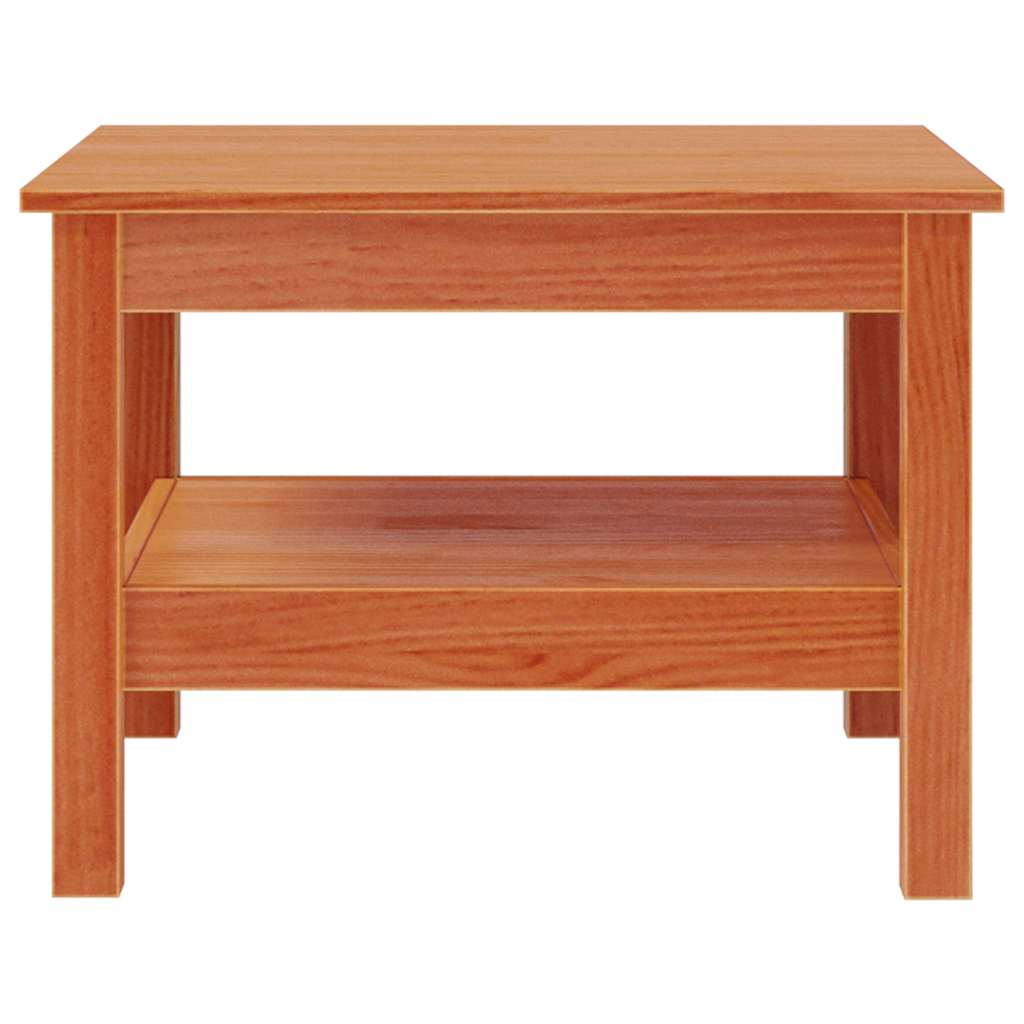 vidaXL Couchtisch Wachsbraun 55x55x40 cm Massivholz Kiefer