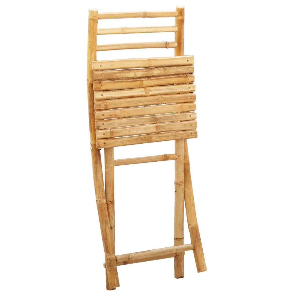 vidaXL Chaises de jardin pliables 2 pcs 43x54x88 cm Bambou