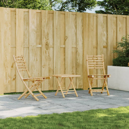 vidaXL Chaises de jardin pliables 2 pcs 43x54x88 cm Bambou