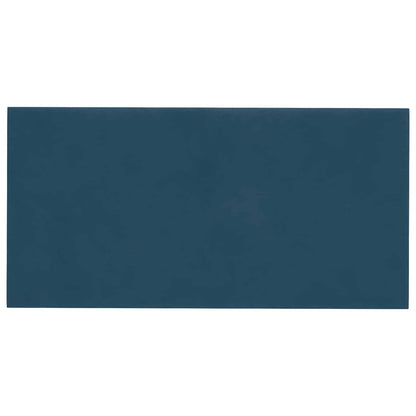Wandkopfteilen 12 pcs Blau 30 x 15 cm Samt