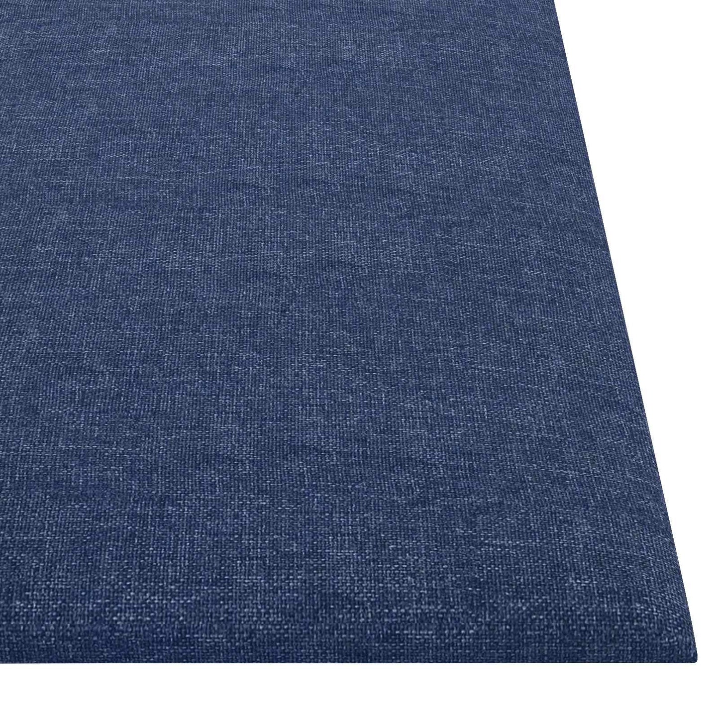 Wandkopfteilen 12 pcs Blau 30 x 30 cm Stoff