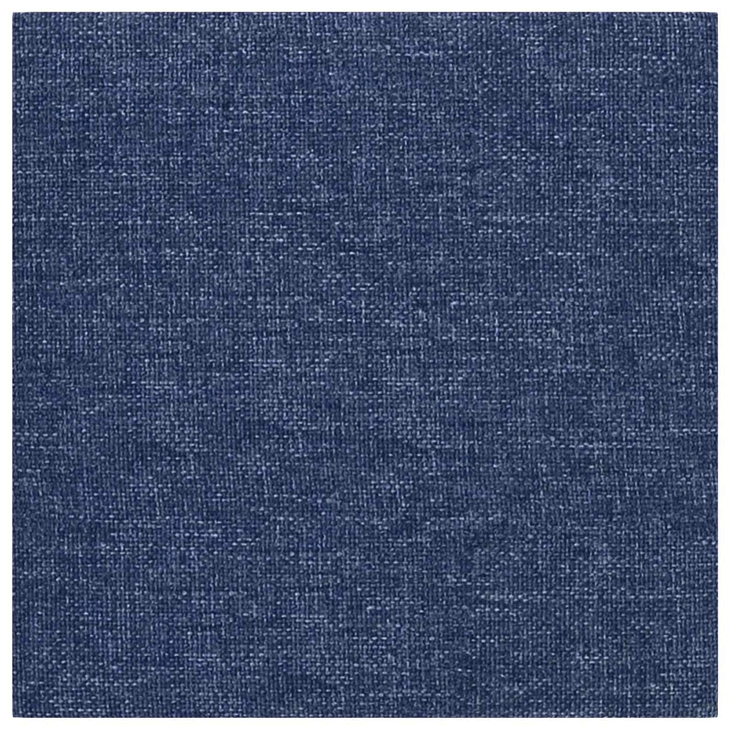 Wandkopfteilen 12 pcs Blau 30 x 30 cm Stoff