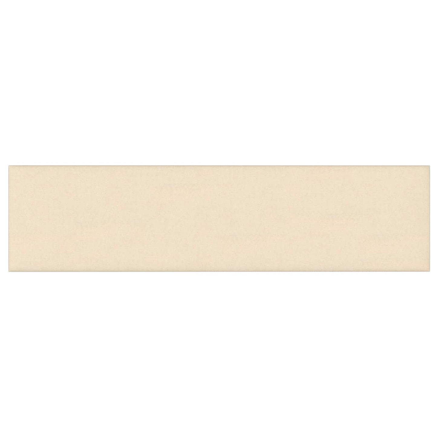 Wandkopfteilen 12 pcs Creme 60 x 15 cm Stoff