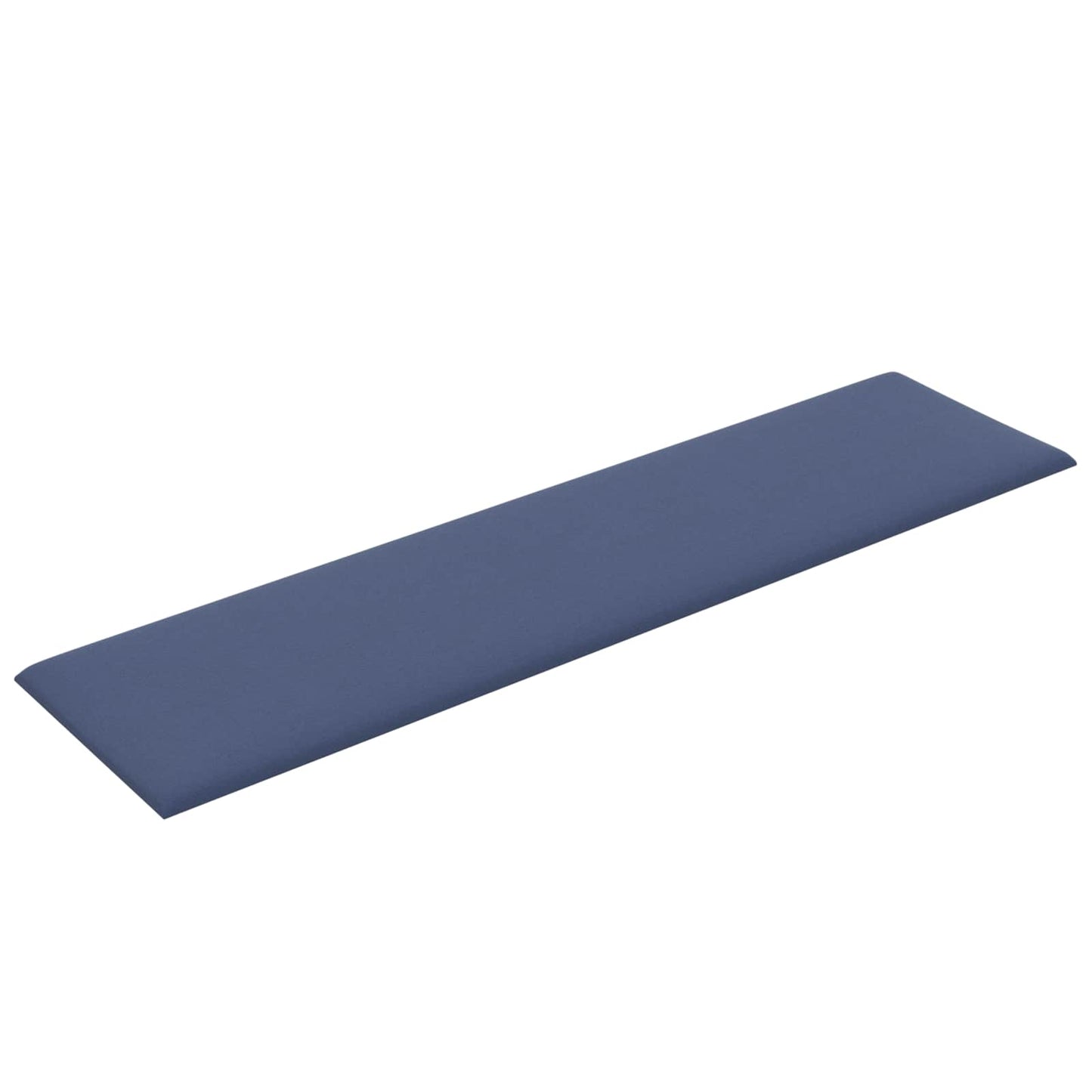 Wandkopfteilen 12 pcs Blau 60 x 15 cm Stoff