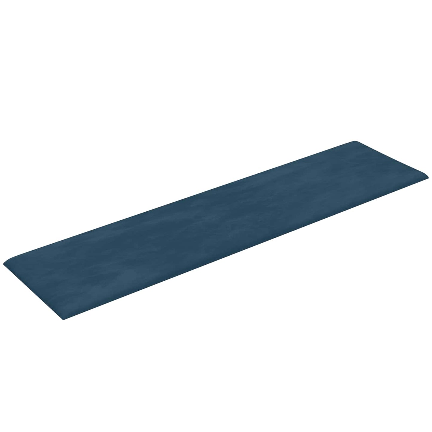 Wandkopfteilen 12 pcs Blau 60 x 15 cm Samt