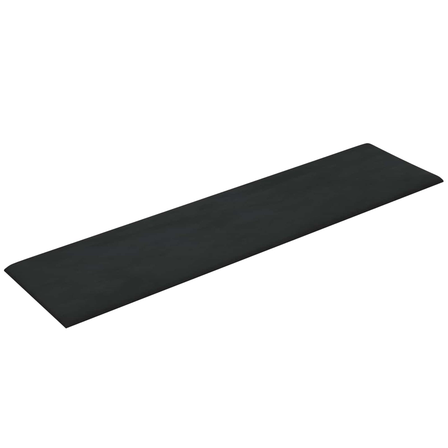 Wandkopfteilen 12 pcs Schwarz 60 x 15 cm Samt