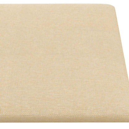 Wandkopfteilen 12 pcs Creme 60 x 30 cm Stoff