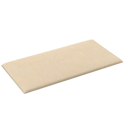 Wandkopfteilen 12 pcs Creme 60 x 30 cm Stoff
