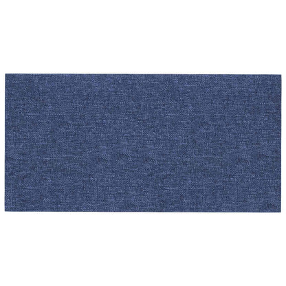 Wandkopfteilen 12 pcs Blau 60 x 30 cm Stoff