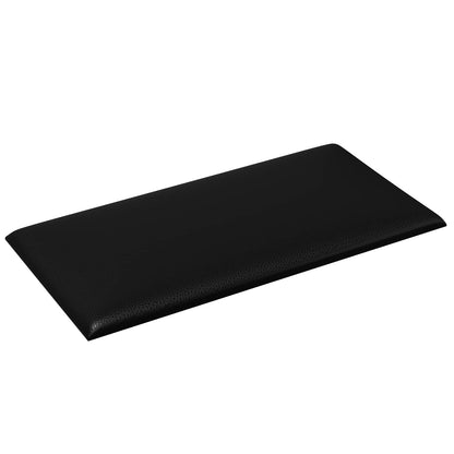Wandkopfteilen 12 pcs Schwarz 60 x 30 cm Stoff