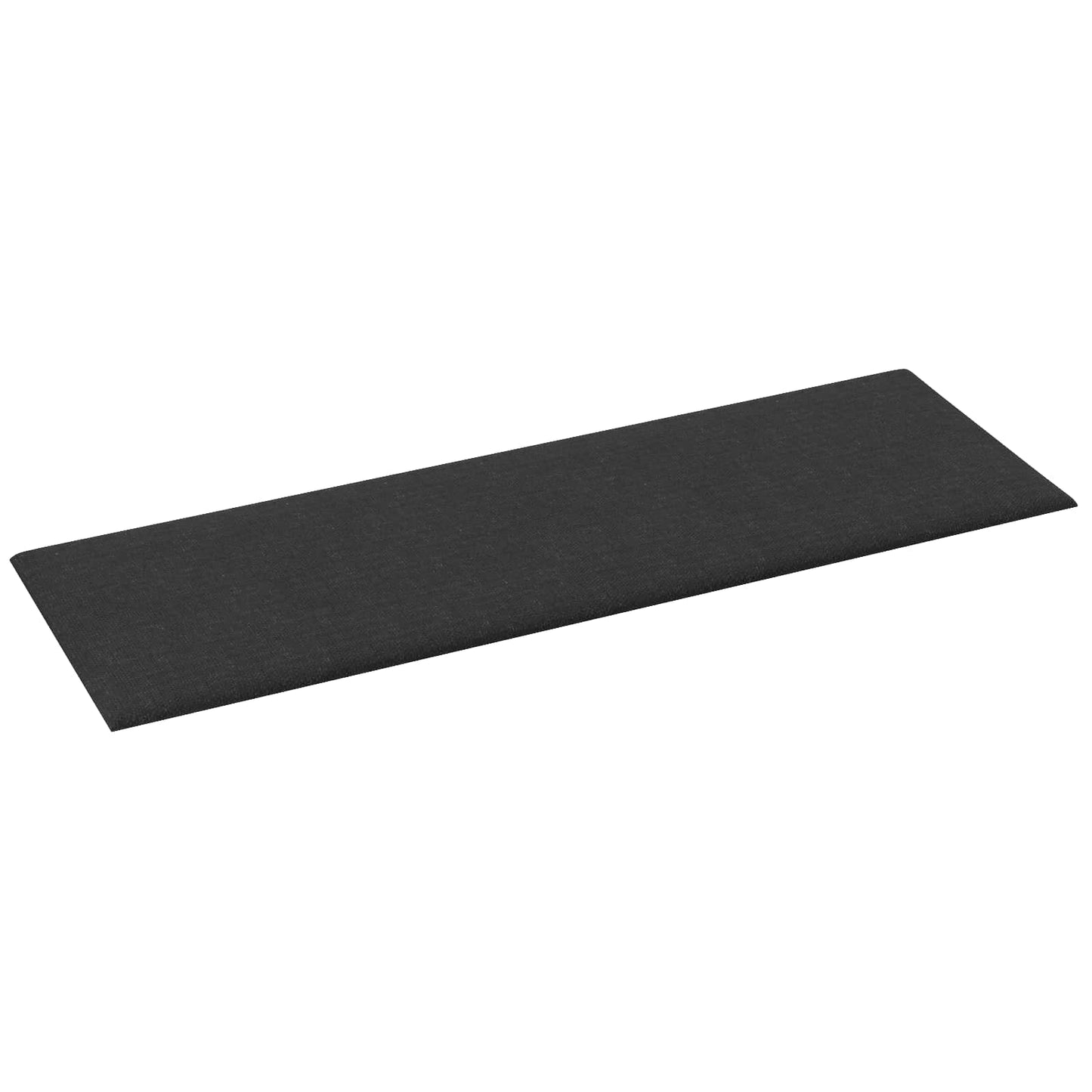 Wandkopfteilen 12 pcs Schwarz 90 x 30 cm Stoff