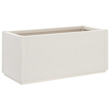 vidaXL Pflanzkübel Weiß 80x36x35 cm PP