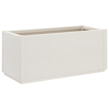 vidaXL Pflanzkübel Weiß 80x36x35 cm PP