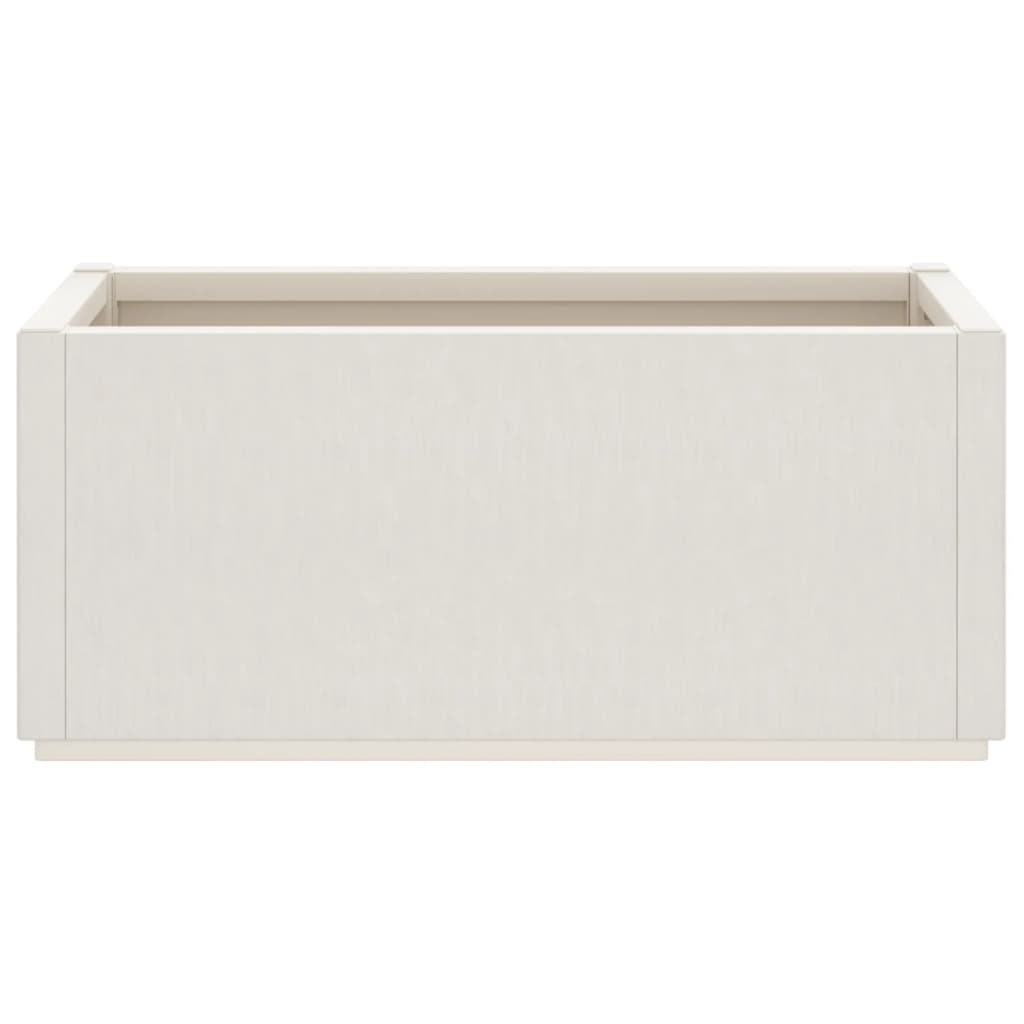 vidaXL Pflanzkübel Weiß 80x36x35 cm PP