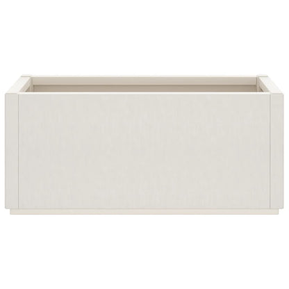 vidaXL Pflanzkübel Weiß 80x36x35 cm PP