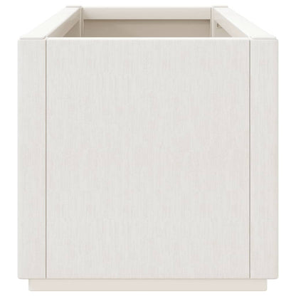 vidaXL Pflanzkübel Weiß 80x36x35 cm PP