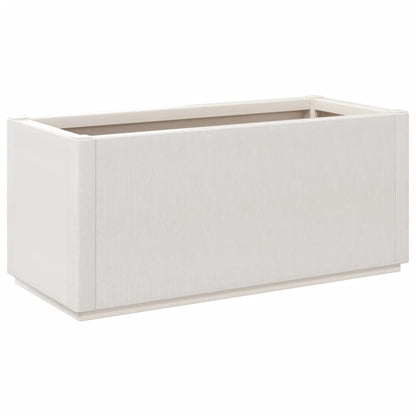 vidaXL Pflanzkübel Weiß 80x36x35 cm PP