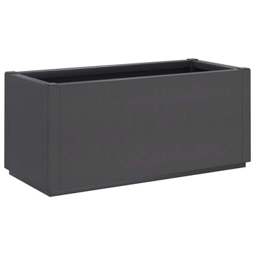 vidaXL Pflanzkübel Dunkelgrau 80x36x35 cm PP