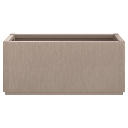 vidaXL Pflanzkübel Hellbraun 80x36x35 cm PP