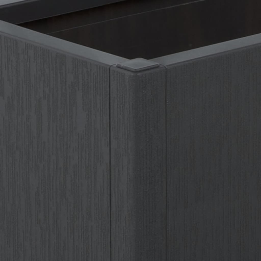vidaXL Pflanzkübel mit Rankgitter Dunkelgrau 80x36x140 cm PP