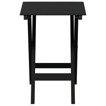 vidaXL Beistelltisch Klappbar Schwarz Massivholz Pappel