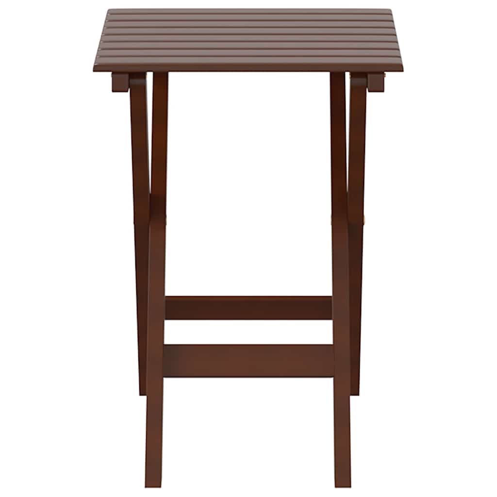 vidaXL Beistelltisch Klappbar Braun Massivholz Pappel