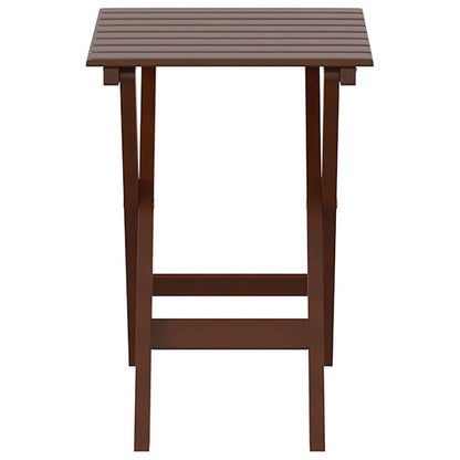 vidaXL Beistelltisch Klappbar Braun Massivholz Pappel