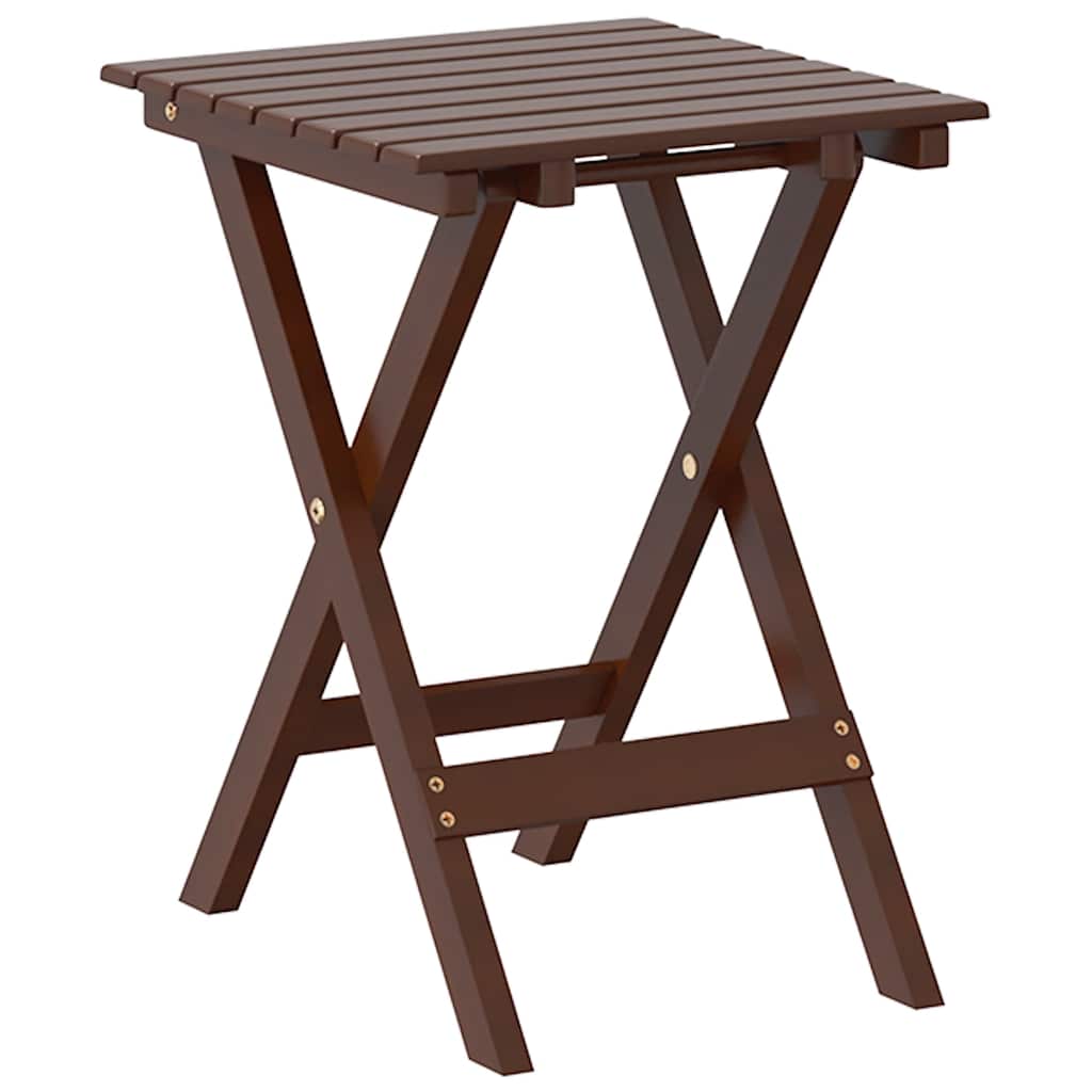 vidaXL Beistelltisch Klappbar Braun Massivholz Pappel