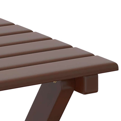 vidaXL Beistelltisch Klappbar Braun Massivholz Pappel