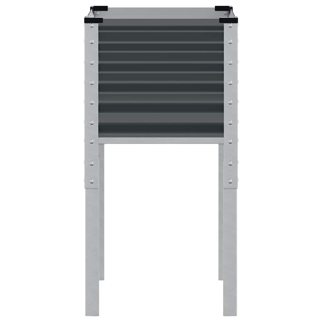 vidaXL Jardinière de jardin anthracite 45 x 45 x 88 cm acier